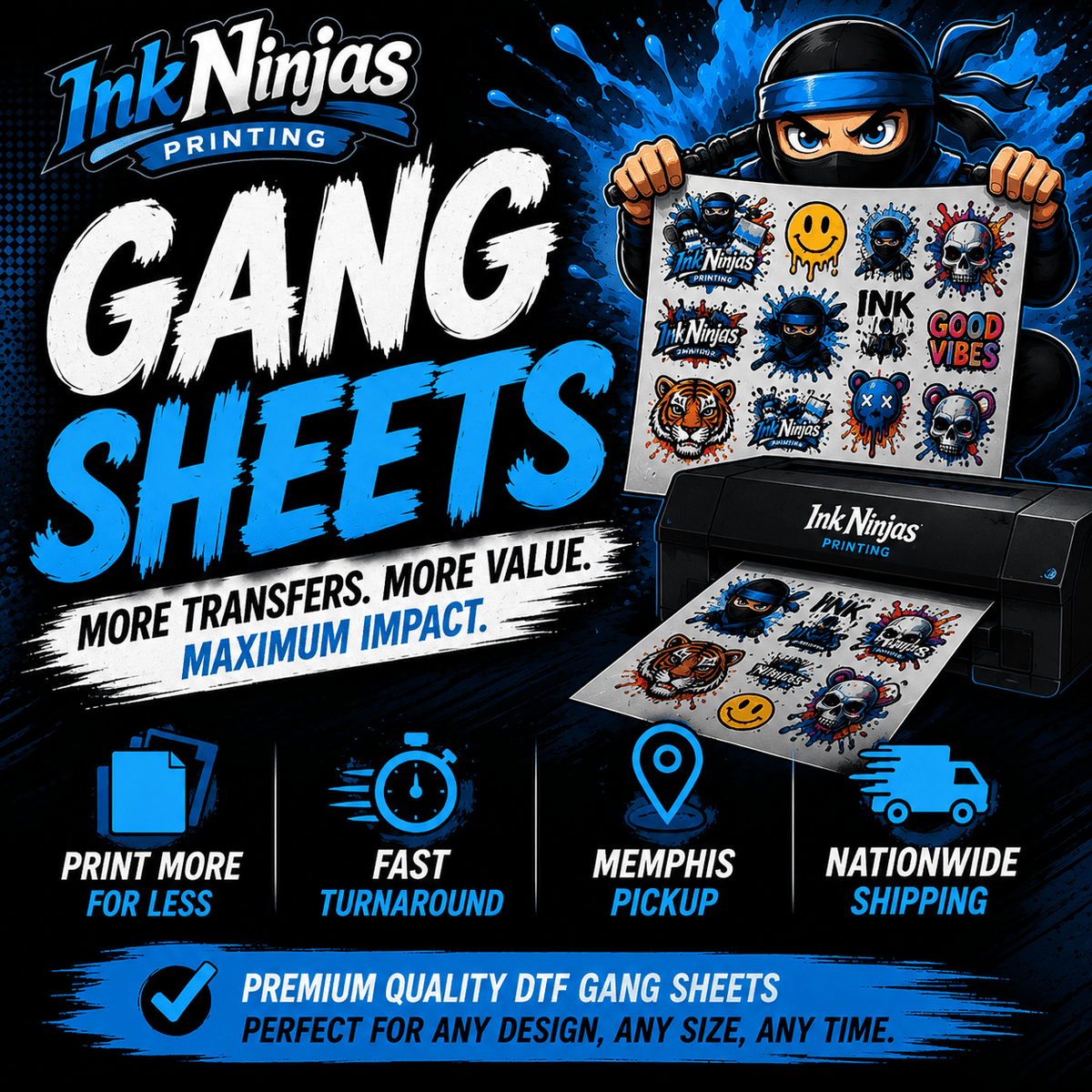 Custom DTF Gang Sheet
